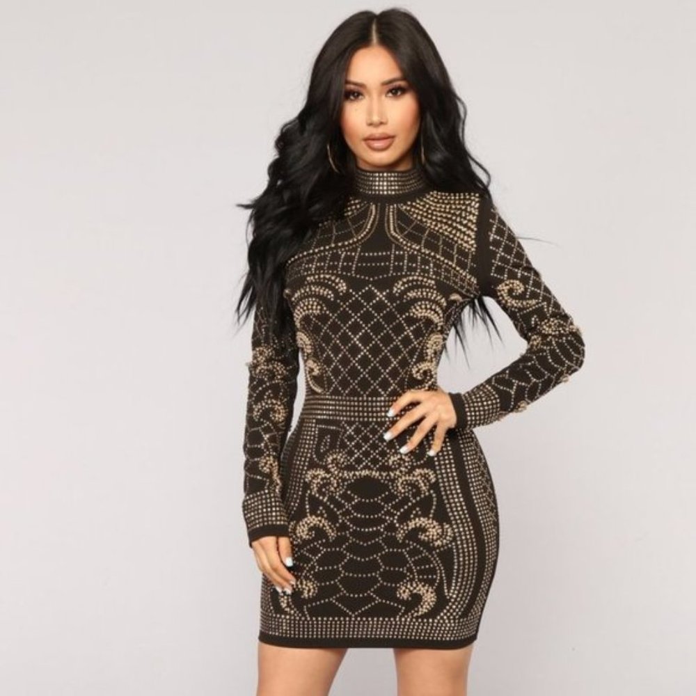 Fashion Nova Brightest Gem Dress;New w/Tags; Small